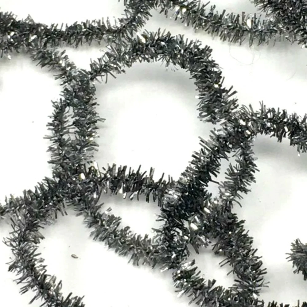 Vintage Silver Metallic Rustic Chain Christmas Holiday Garland